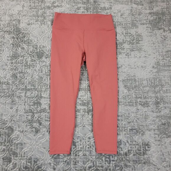 Fabletics Leggings Womens Large Pink Powerhold Ankle Kessler Strappy 7/8 - Picture 1 of 11